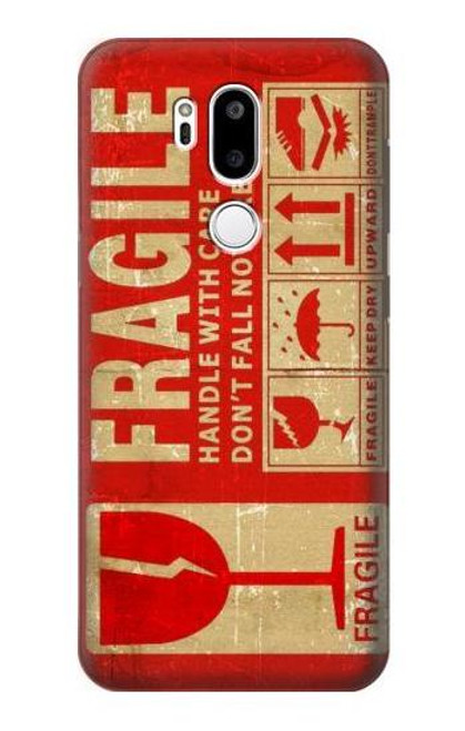 W3552 Vintage Fragile Label Art Hard Case and Leather Flip Case For LG G7 ThinQ