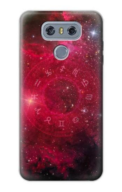 W3368 Zodiac Red Galaxy Hard Case and Leather Flip Case For LG G6