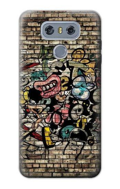 W3394 Graffiti Wall Hard Case and Leather Flip Case For LG G6