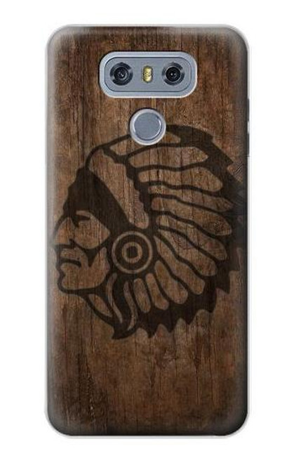 W3443 Indian Head Hard Case and Leather Flip Case For LG G6
