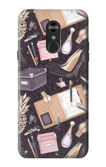 W3448 Fashion Hard Case and Leather Flip Case For LG Q Stylo 4, LG Q Stylus