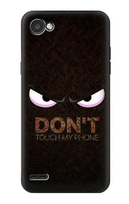 W3412 Do Not Touch My Phone Hard Case and Leather Flip Case For LG Q6