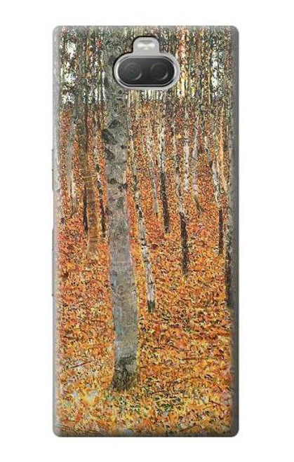 W3380 Gustav Klimt Birch Forest Hard Case and Leather Flip Case For Sony Xperia 10