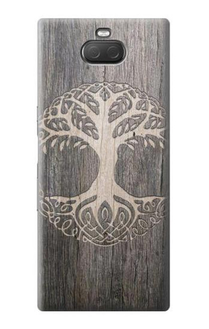 W3591 Viking Tree of Life Symbol Hard Case and Leather Flip Case For Sony Xperia 10 Plus