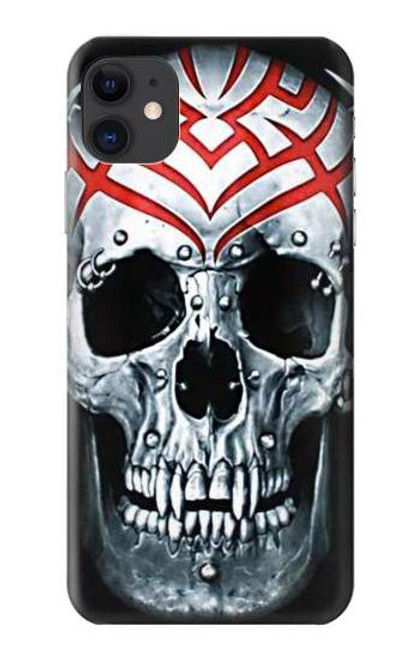 W0223 Vampire Skull Tattoo Hard Case and Leather Flip Case For iPhone 11