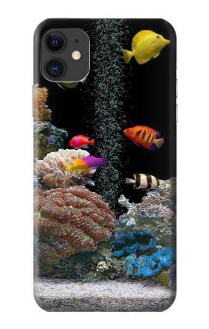 W0226 Aquarium Hard Case and Leather Flip Case For iPhone 11