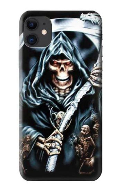 W0295 Grim Reaper Hard Case and Leather Flip Case For iPhone 11