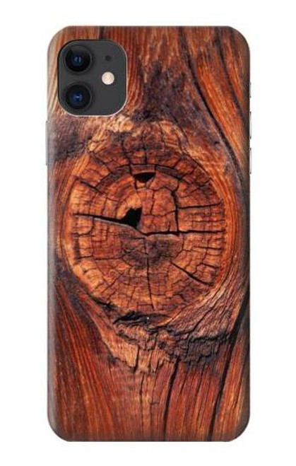W0603 Wood Graphic Printed Hard Case and Leather Flip Case For iPhone 11