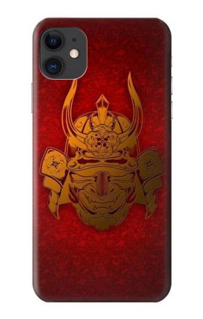 W0820 Samurai Helmet Hard Case and Leather Flip Case For iPhone 11