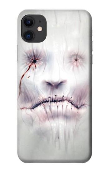 W0884 Horror Face Hard Case and Leather Flip Case For iPhone 11