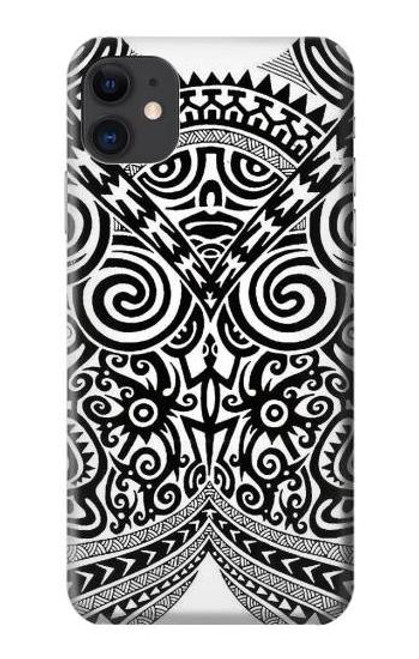 W1655 Maori Tattoo Hard Case and Leather Flip Case For iPhone 11