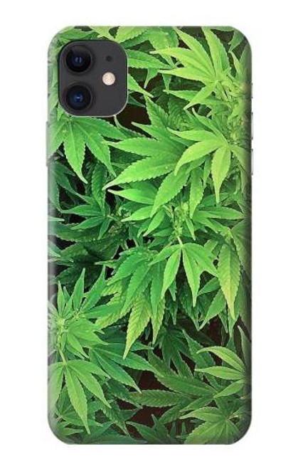 W1656 Marijuana Plant Hard Case and Leather Flip Case For iPhone 11