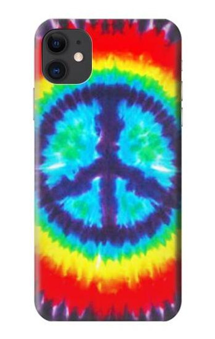 W1870 Tie Dye Peace Hard Case and Leather Flip Case For iPhone 11