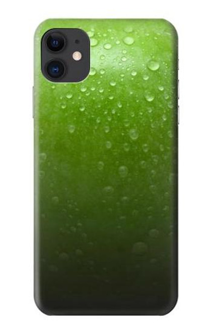 W2475 Green Apple Texture Seamless Hard Case and Leather Flip Case For iPhone 11