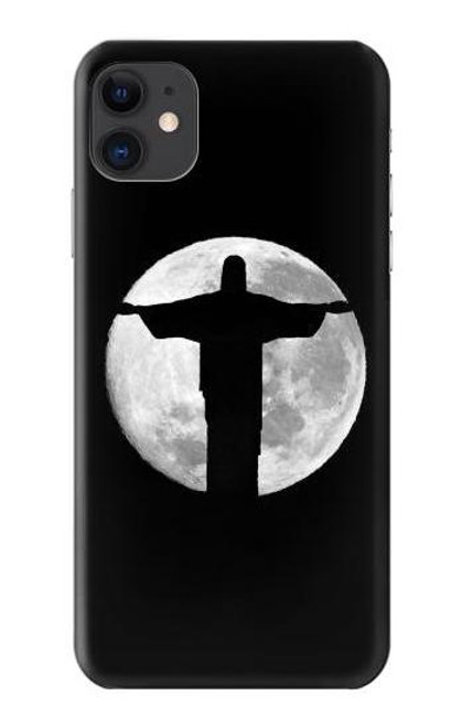 W2511 Jesus Statue Christ Rio de Janeiro Hard Case and Leather Flip Case For iPhone 11