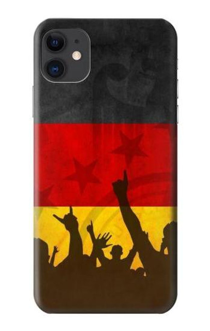 W2966 Germany Football Soccer Euro 2016 Hard Case and Leather Flip Case For iPhone 11