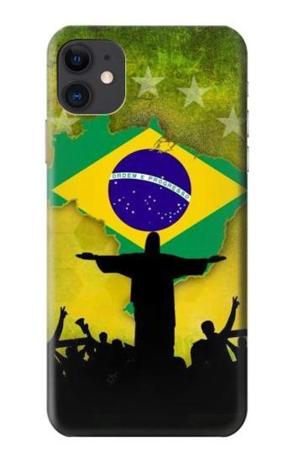 W2981 Brazil Football Soccer Copa 2016 Hard Case and Leather Flip Case For iPhone 11