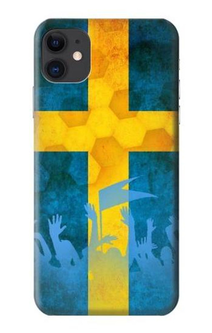 W2990 Sweden Football Soccer Euro 2016 Hard Case and Leather Flip Case For iPhone 11