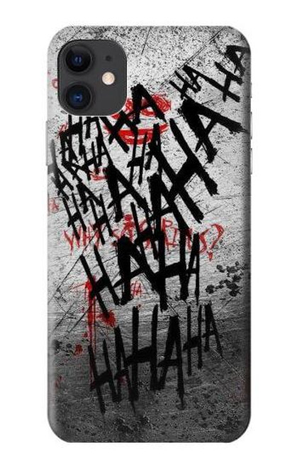 W3073 Joker Hahaha Blood Splash Hard Case and Leather Flip Case For iPhone 11