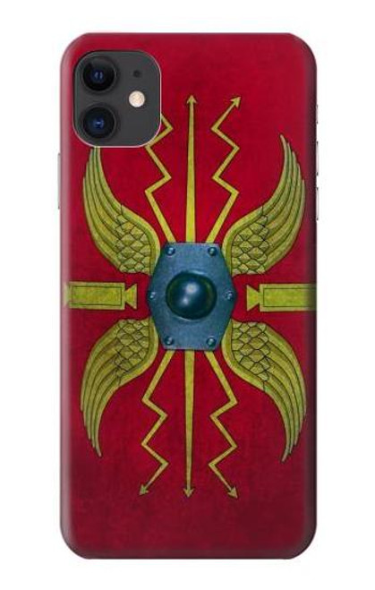 W3206 Roman Shield Scutum Hard Case and Leather Flip Case For iPhone 11