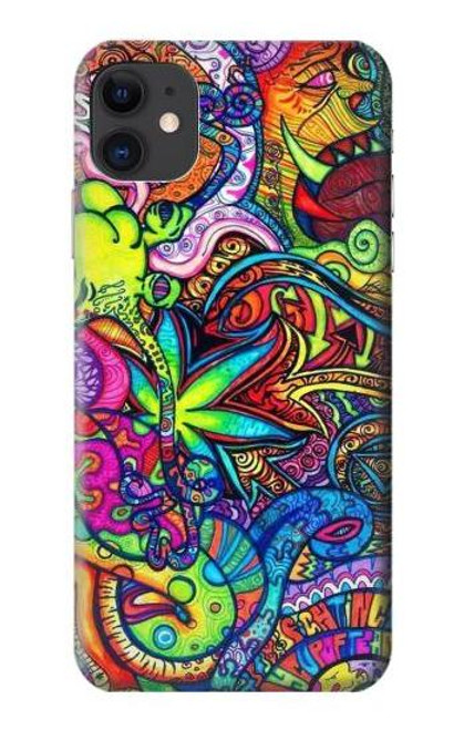 W3255 Colorful Art Pattern Hard Case and Leather Flip Case For iPhone 11