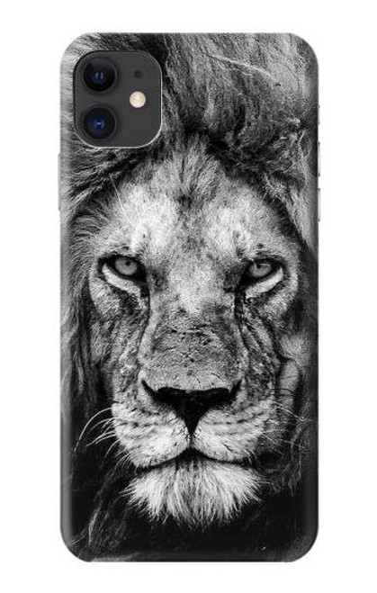 W3372 Lion Face Hard Case and Leather Flip Case For iPhone 11