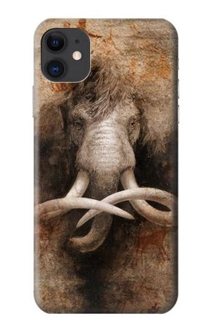 W3427 Mammoth Ancient Cave Art Hard Case and Leather Flip Case For iPhone 11