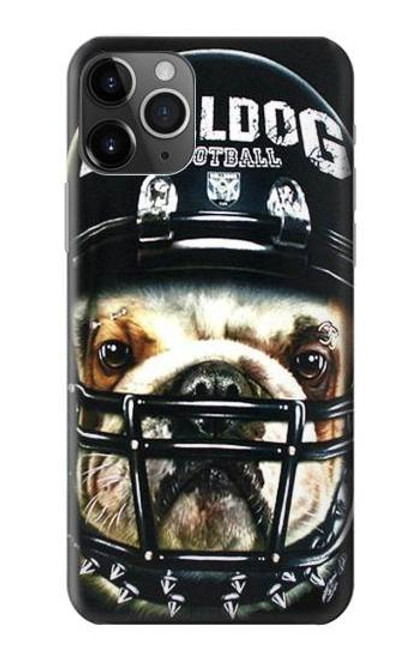 W0098 Bulldog American Football Hard Case and Leather Flip Case For iPhone 11 Pro