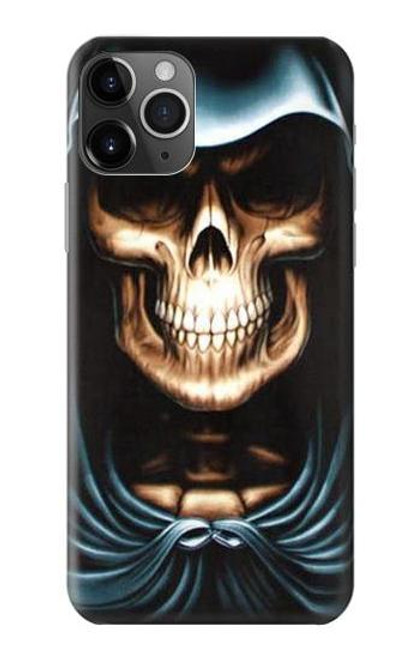 W0225 Skull Grim Reaper Hard Case and Leather Flip Case For iPhone 11 Pro