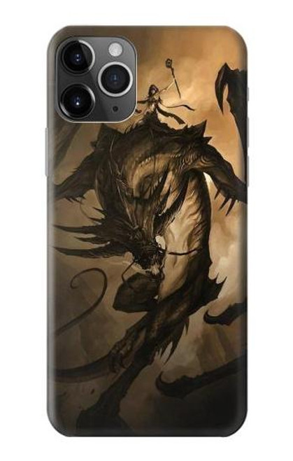 W0388 Dragon Rider Hard Case and Leather Flip Case For iPhone 11 Pro