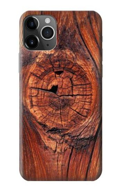 W0603 Wood Graphic Printed Hard Case and Leather Flip Case For iPhone 11 Pro