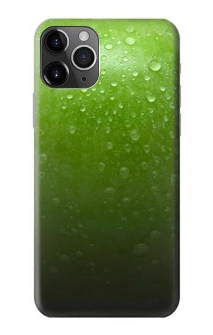 W2475 Green Apple Texture Seamless Hard Case and Leather Flip Case For iPhone 11 Pro