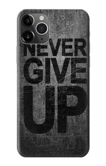 W3367 Never Give Up Hard Case and Leather Flip Case For iPhone 11 Pro