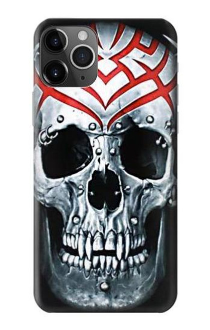 W0223 Vampire Skull Tattoo Hard Case and Leather Flip Case For iPhone 11 Pro Max