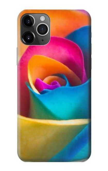 W1671 Rainbow Colorful Rose Hard Case and Leather Flip Case For iPhone 11 Pro Max