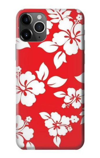 W1949 Hawaiian Hibiscus Pattern Hard Case and Leather Flip Case For iPhone 11 Pro Max