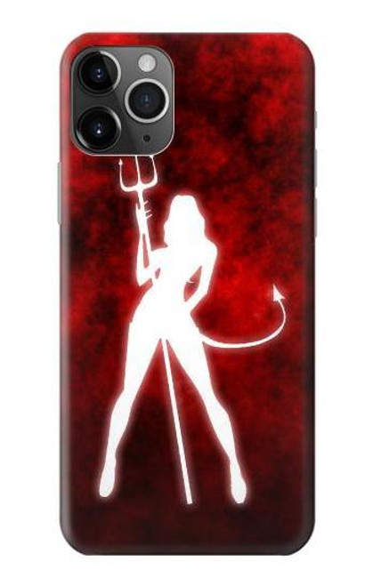 W2455 Sexy Devil Girl Hard Case and Leather Flip Case For iPhone 11 Pro Max