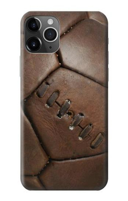 W2661 Leather Soccer Football Graphic Hard Case and Leather Flip Case For iPhone 11 Pro Max