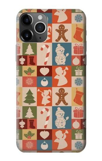 W2854 Cute Xmas Pattern Hard Case and Leather Flip Case For iPhone 11 Pro Max