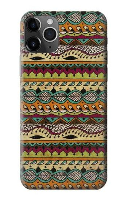 W2860 Aztec Boho Hippie Pattern Hard Case and Leather Flip Case For iPhone 11 Pro Max