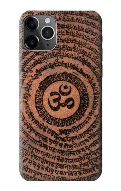 W2874 Om Symbol Tattoo Hard Case and Leather Flip Case For iPhone 11 Pro Max