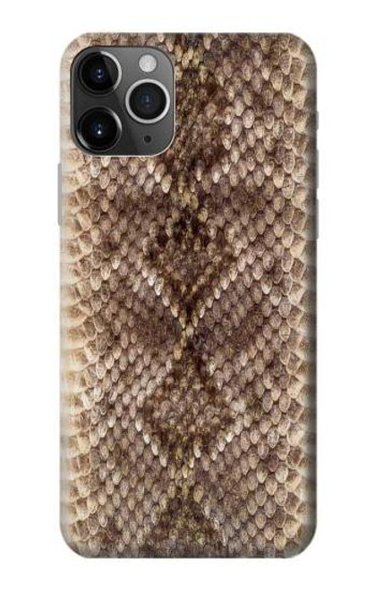 W2875 Rattle Snake Skin Graphic Printed Hard Case and Leather Flip Case For iPhone 11 Pro Max