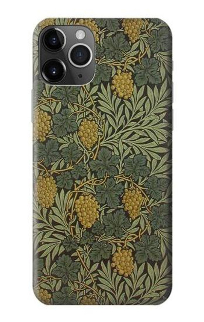 W3662 William Morris Vine Pattern Hard Case and Leather Flip Case For iPhone 11 Pro Max