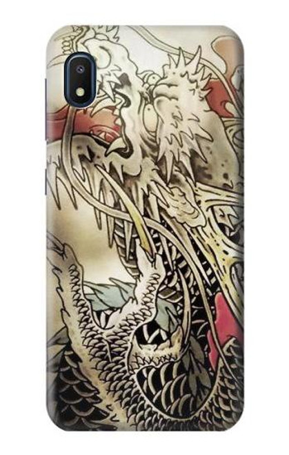 W0122 Yakuza Tattoo Hard Case and Leather Flip Case For Samsung Galaxy A10e