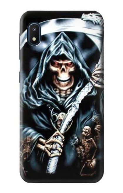 W0295 Grim Reaper Hard Case and Leather Flip Case For Samsung Galaxy A10e