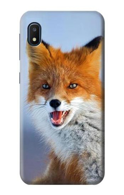 W0417 Fox Hard Case and Leather Flip Case For Samsung Galaxy A10e