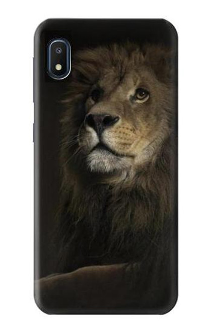 W0472 Lion Hard Case and Leather Flip Case For Samsung Galaxy A10e