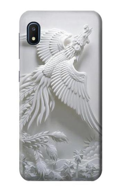 W0516 Phoenix Carving Hard Case and Leather Flip Case For Samsung Galaxy A10e