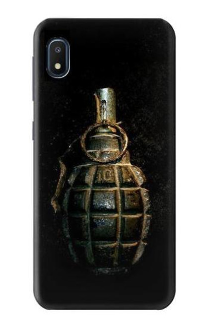 W0881 Hand Grenade Hard Case and Leather Flip Case For Samsung Galaxy A10e