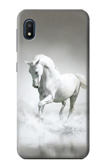 W0932 White Horse Hard Case and Leather Flip Case For Samsung Galaxy A10e